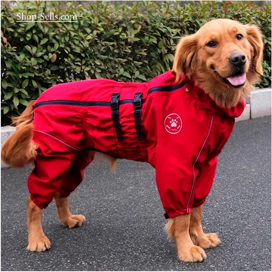 Waterproof Dog Raincoat — Lightweight Reflective Jacket for All Seasons